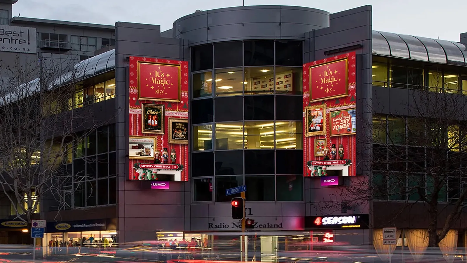 Xmas at SkyCity campaign artwork by Tanya Ludvigson, image 2 of 3.
