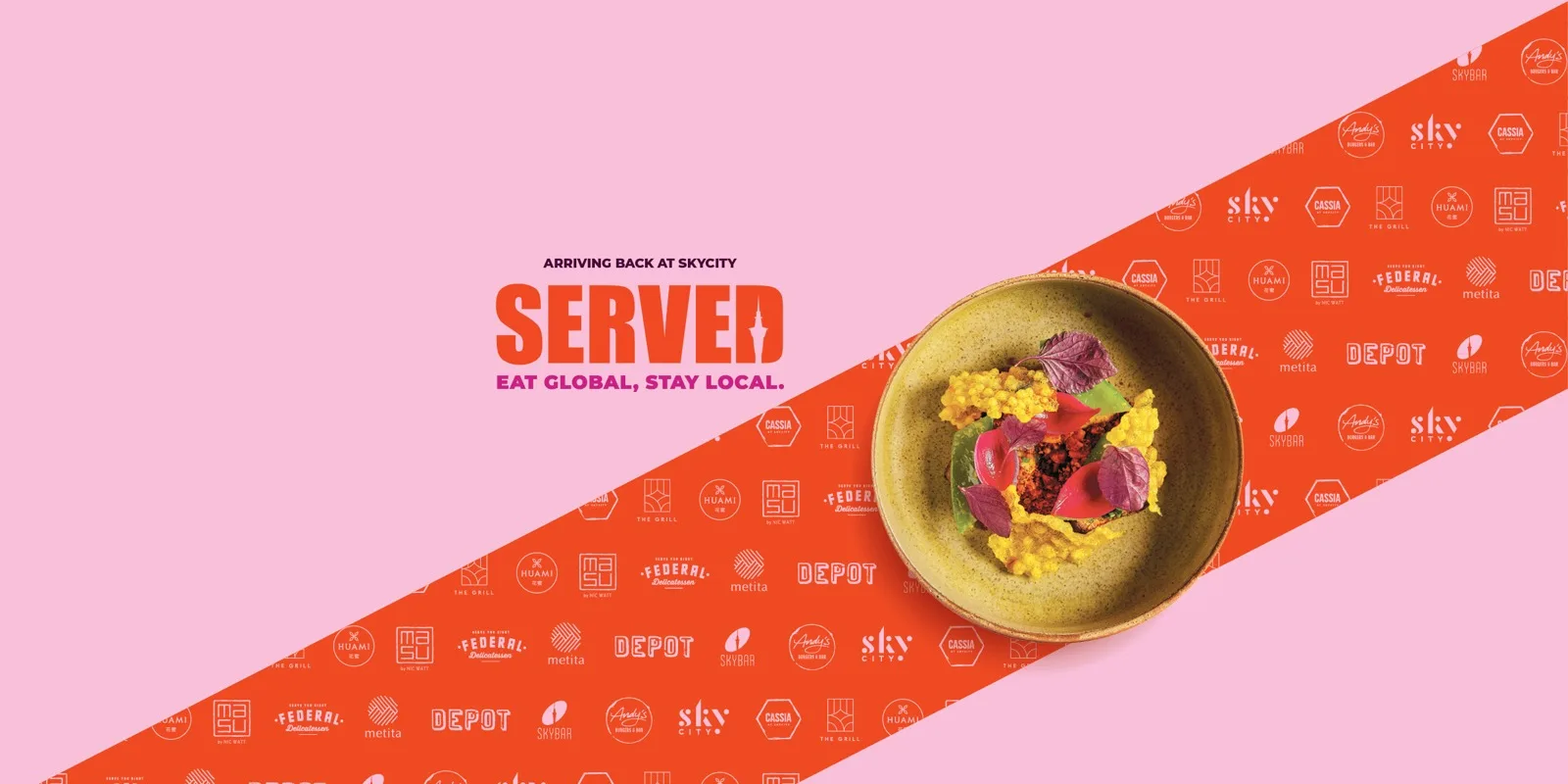 SERVED by SkyCity campaign artwork by Tanya Ludvigson, image 1 of 5.