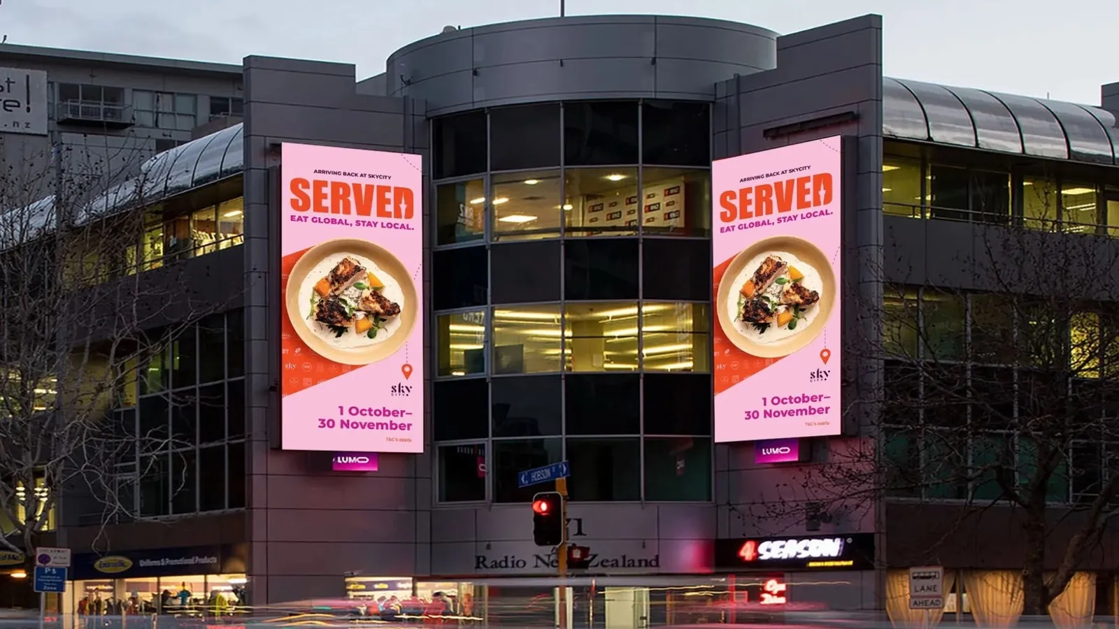 SERVED by SkyCity campaign artwork by Tanya Ludvigson, image 5 of 5.